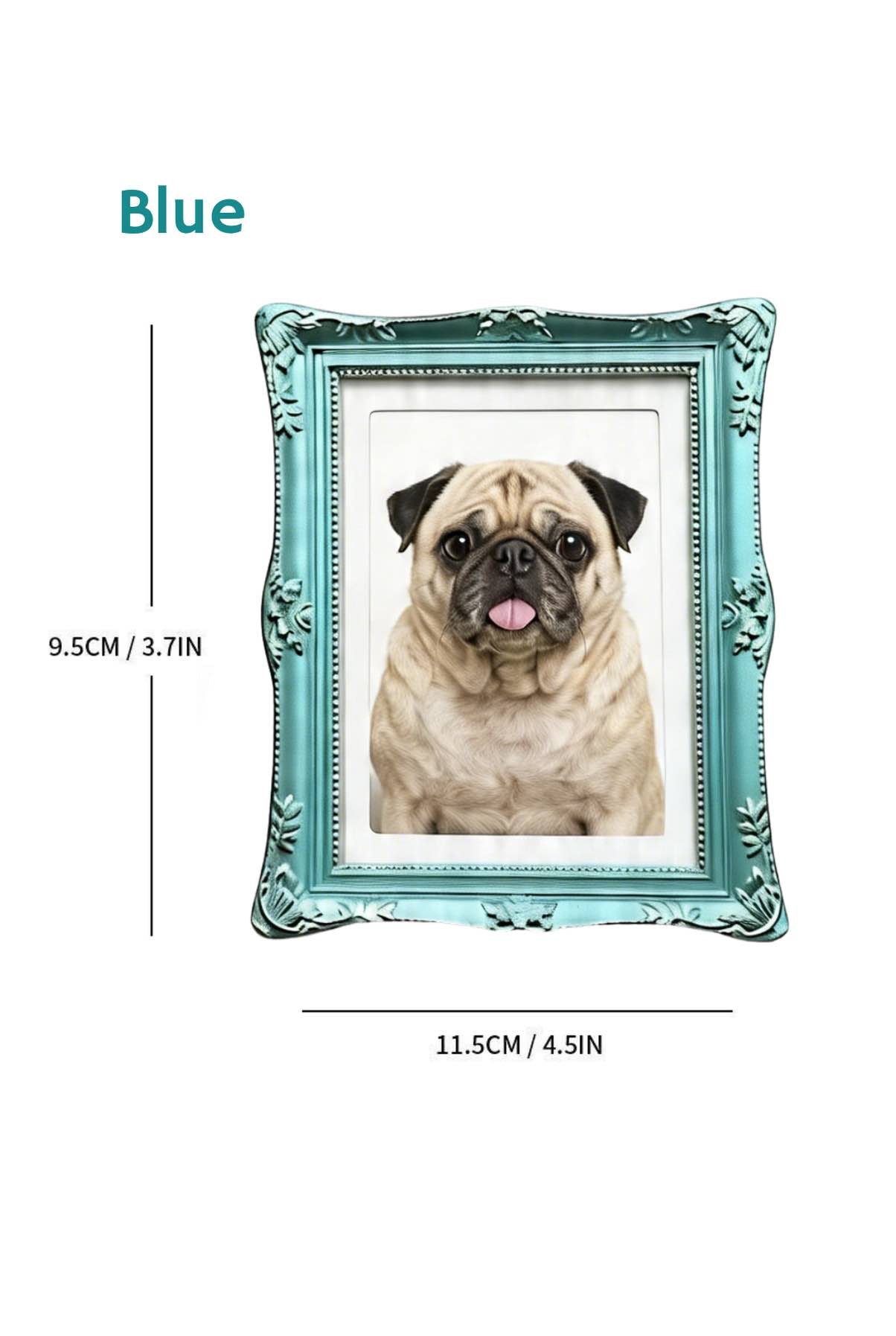 Personalized Pet Photo Fridge Magnet & Desk Frame | 2-in-1 Vintage Custom Pet Keepsake
