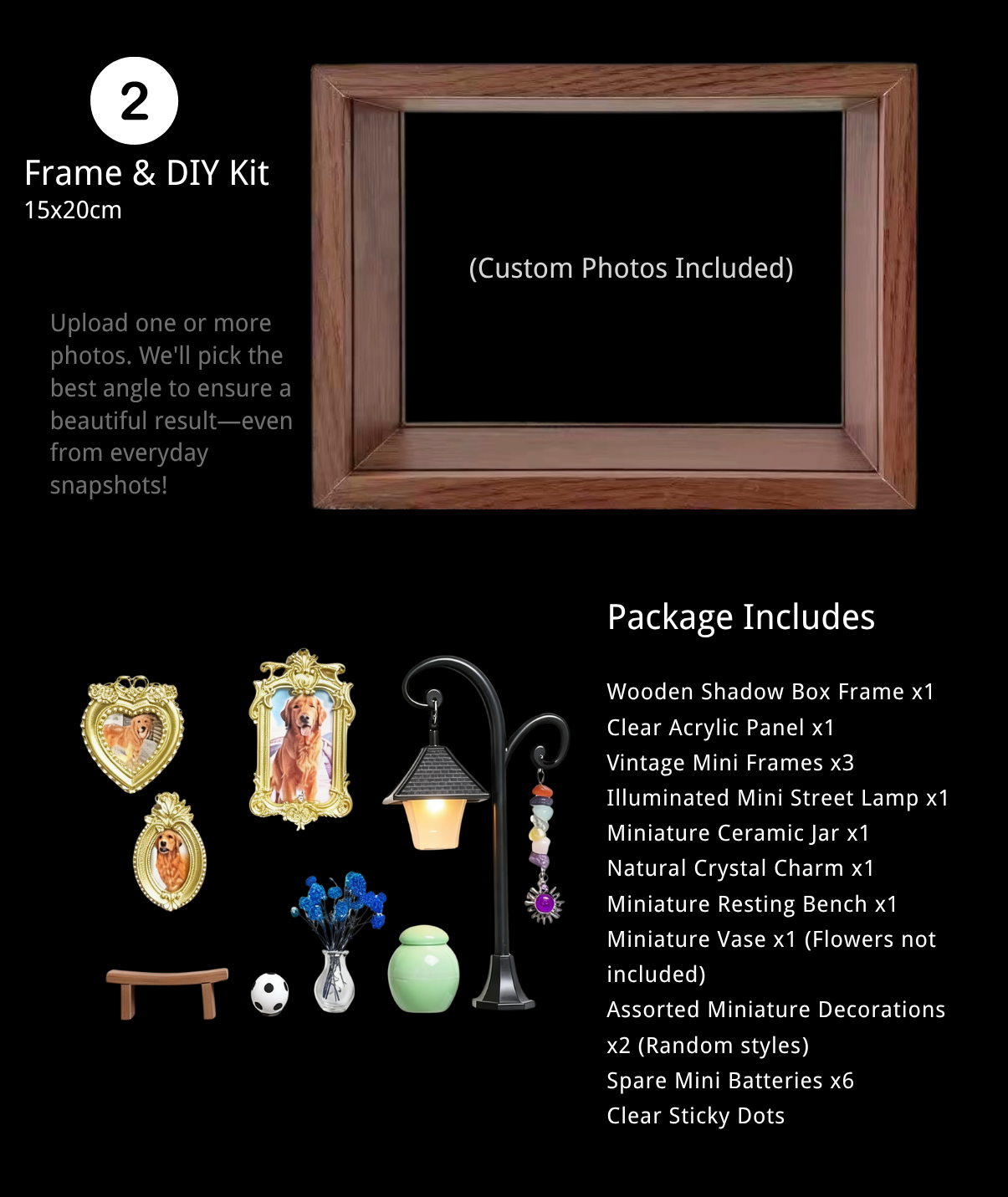Custom 3D Pet Memorial Shadow Box | Personalized Rainbow Bridge Keepsake