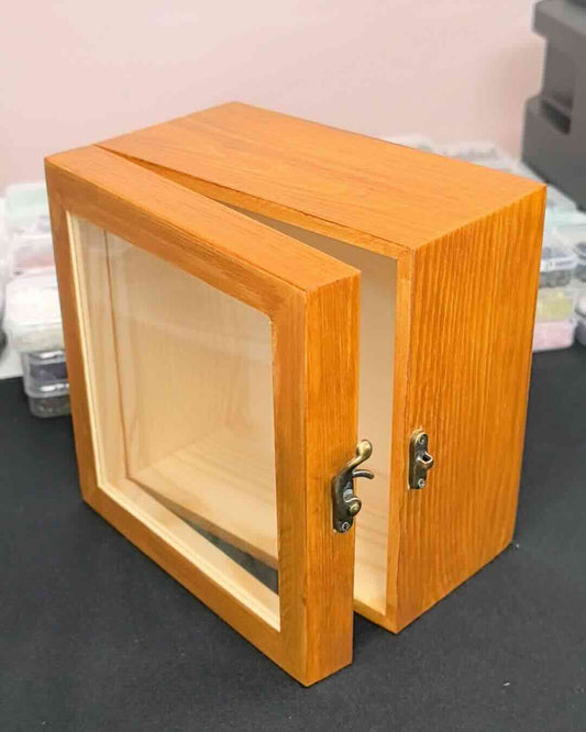 Custom Extra-Deep Wood Memory Shadow Box | DIY Pet Memorial Photo Frame
