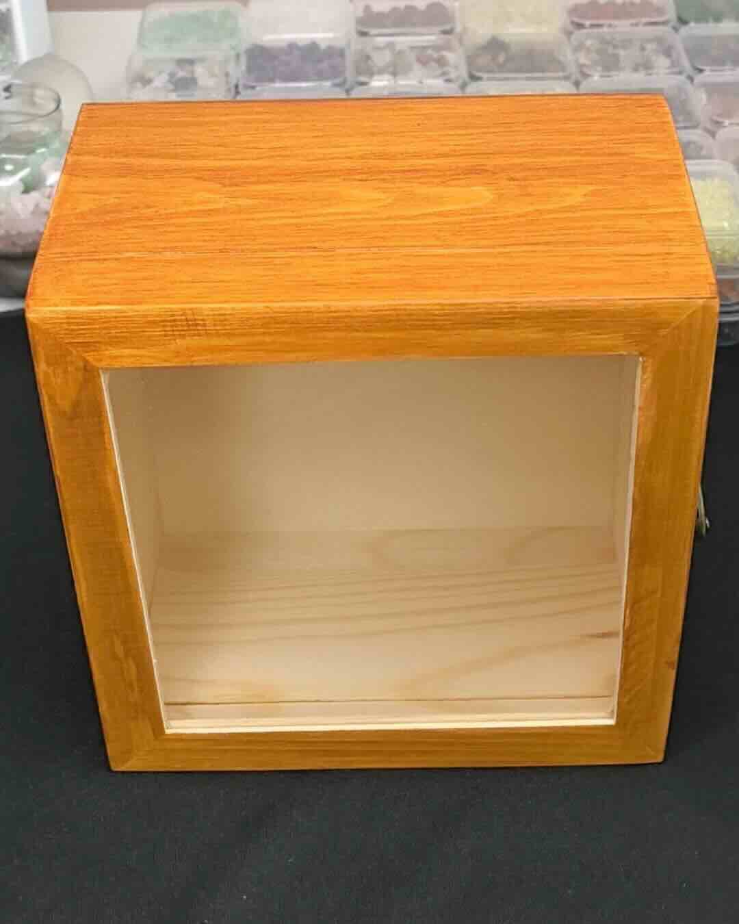 Custom Extra-Deep Wood Memory Shadow Box | DIY Pet Memorial Photo Frame