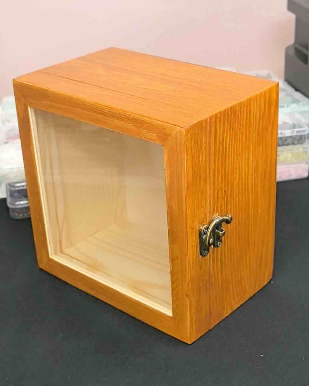Custom Extra-Deep Wood Memory Shadow Box | DIY Pet Memorial Photo Frame