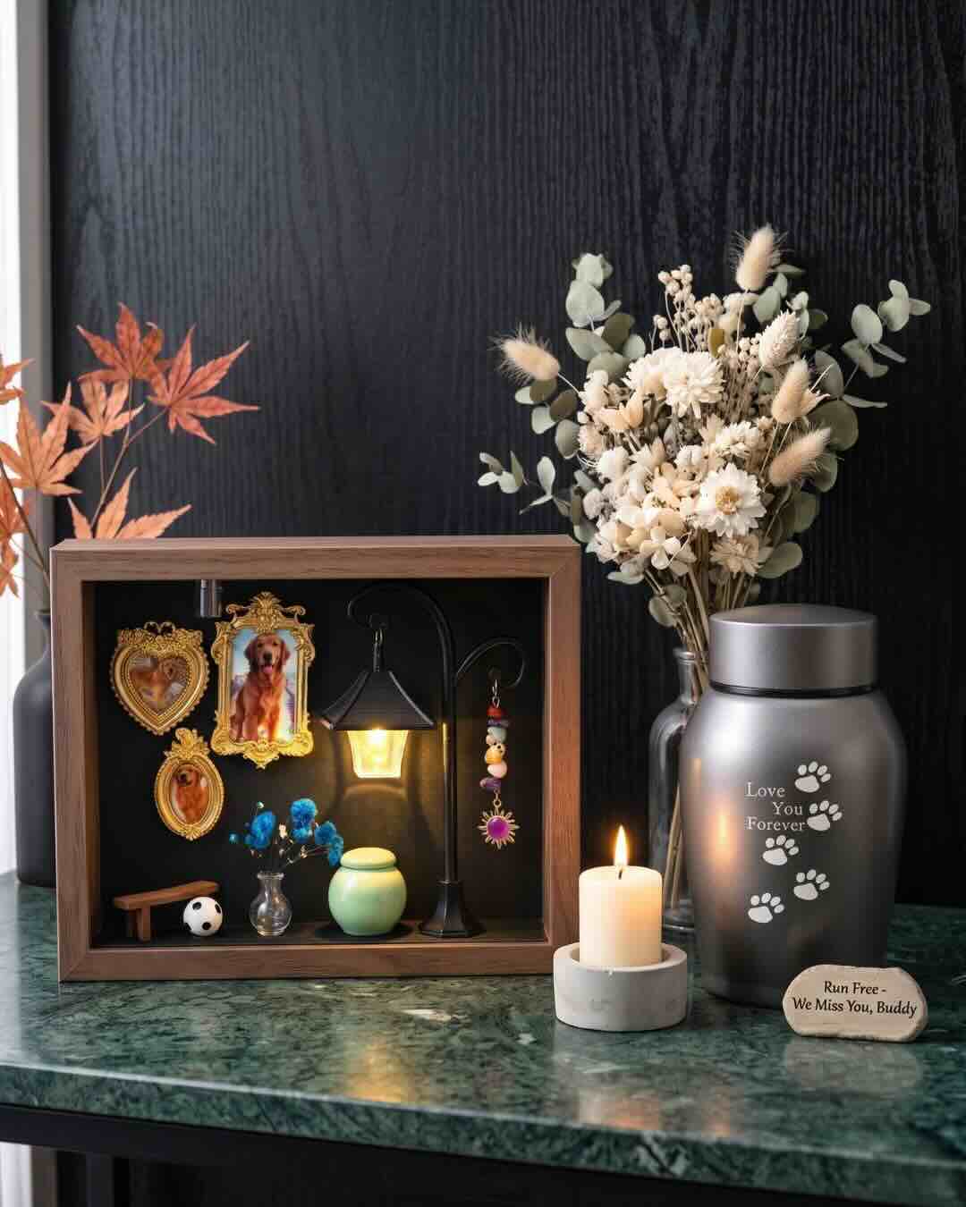 Custom Stainless Steel Pet Urn | Shatterproof Dog & Cat Urns