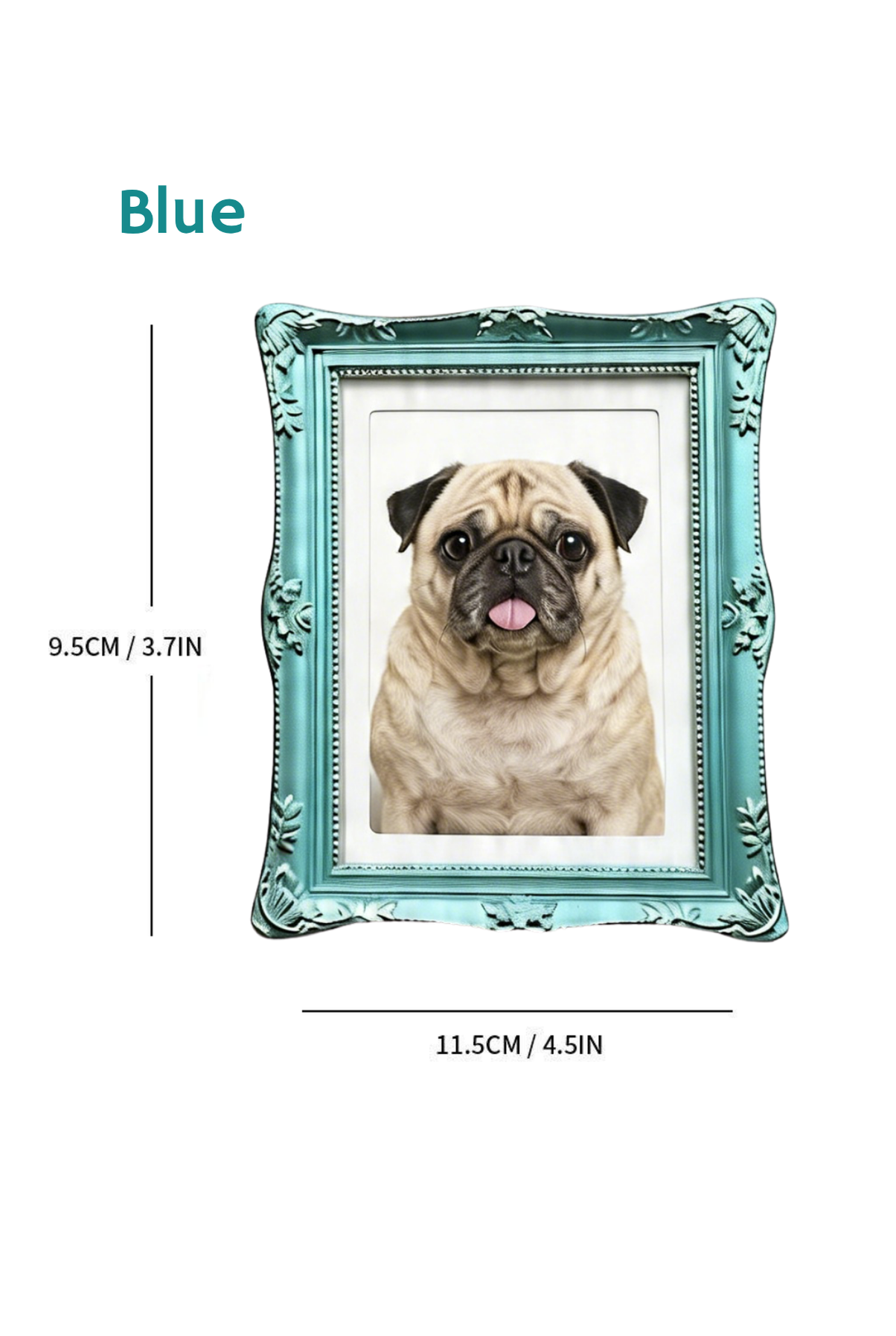Personalized Pet Photo Fridge Magnet & Desk Frame | 2-in-1 Vintage Custom Pet Keepsake