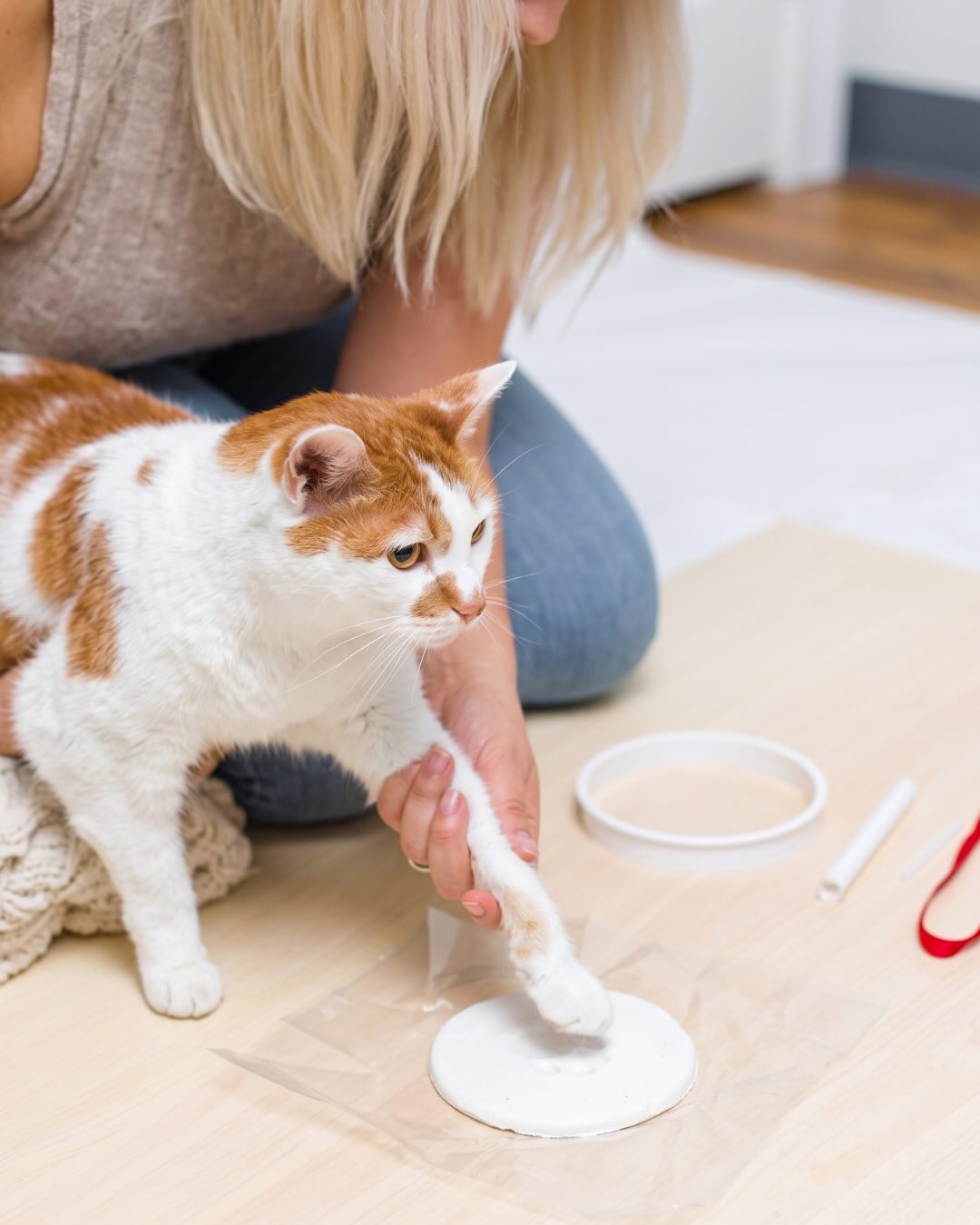 Pet Paw Print Kit for Dogs & Cats – DIY Clay Keepsake Set