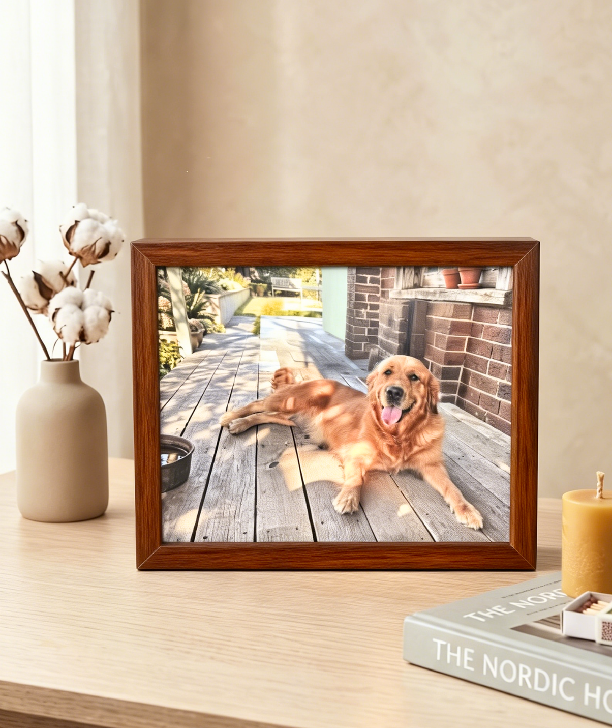 Custom 3D Pet Memorial Shadow Box | Personalized Rainbow Bridge Keepsake