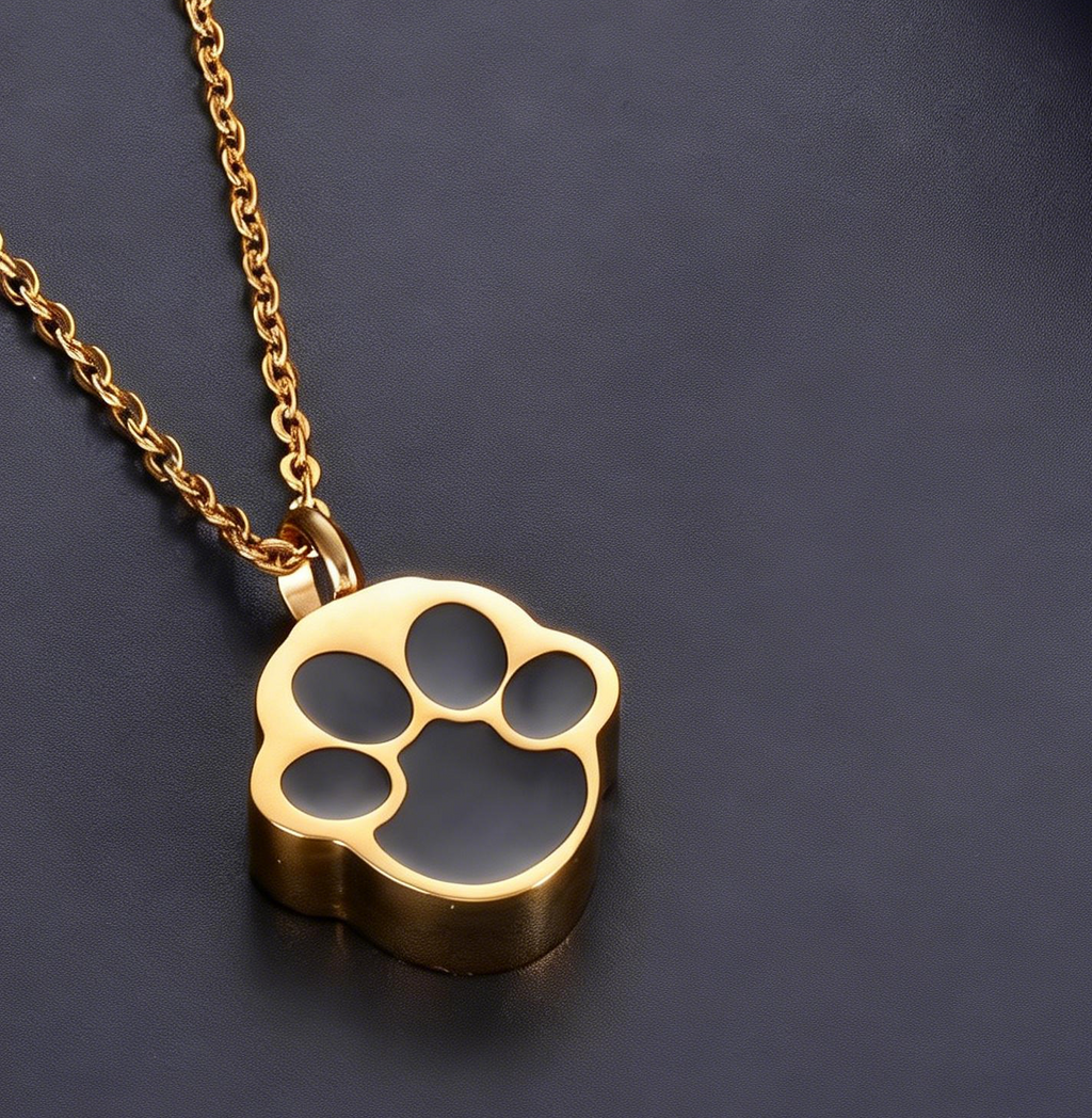 Pet Memorial Necklace – Stainless Titanium Keepsake Pendant for Fur / Ashes