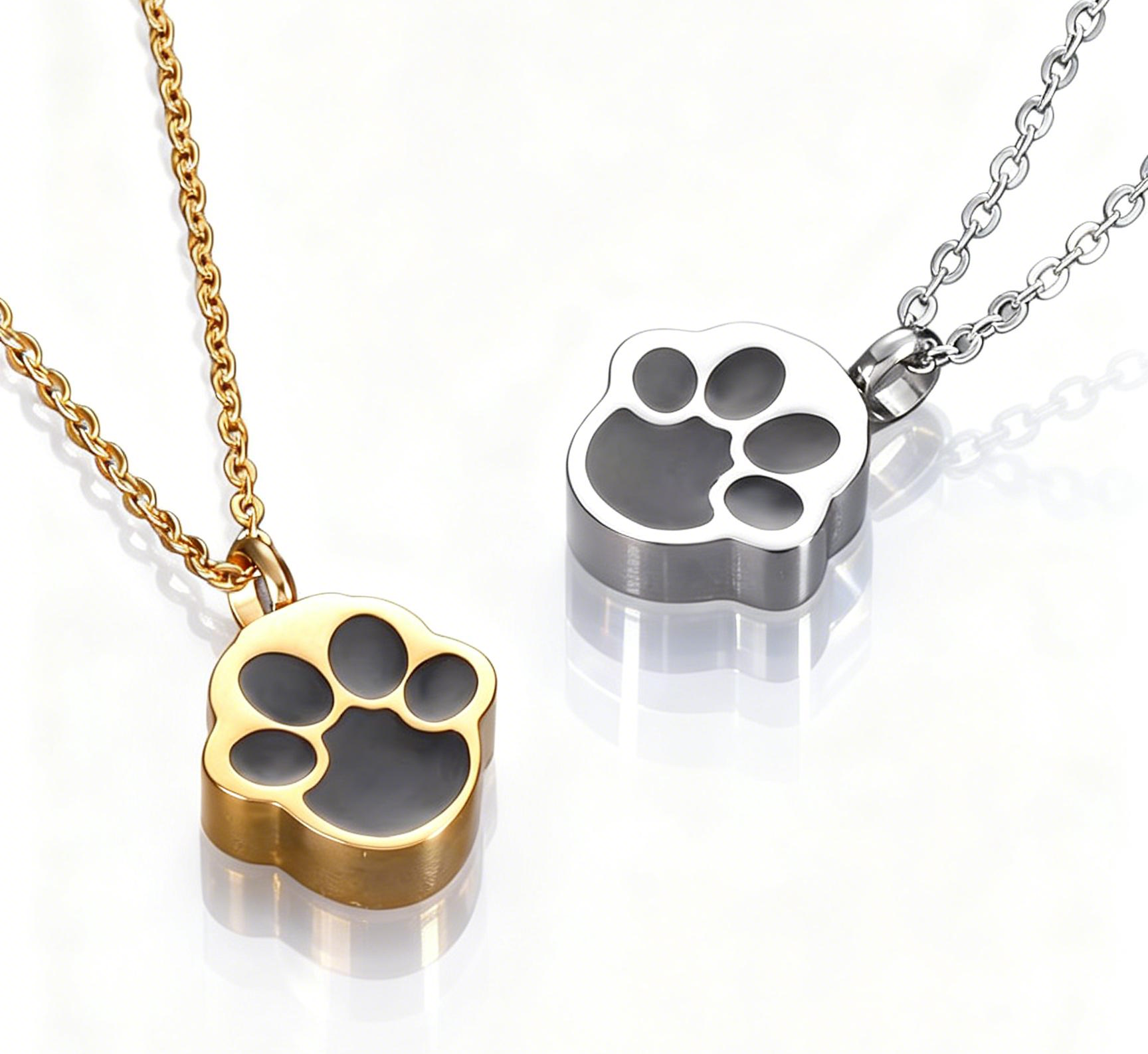 Pet Memorial Necklace – Stainless Titanium Keepsake Pendant for Fur / Ashes