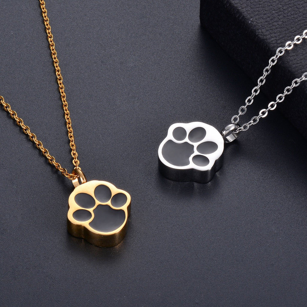 Pet Memorial Necklace – Stainless Titanium Keepsake Pendant for Fur / Ashes