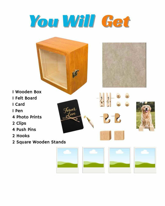 Custom Extra-Deep Wood Memory Shadow Box | DIY Pet Memorial Photo Frame